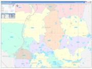 Le Sueur County, MN Wall Map Color Cast Style 2022